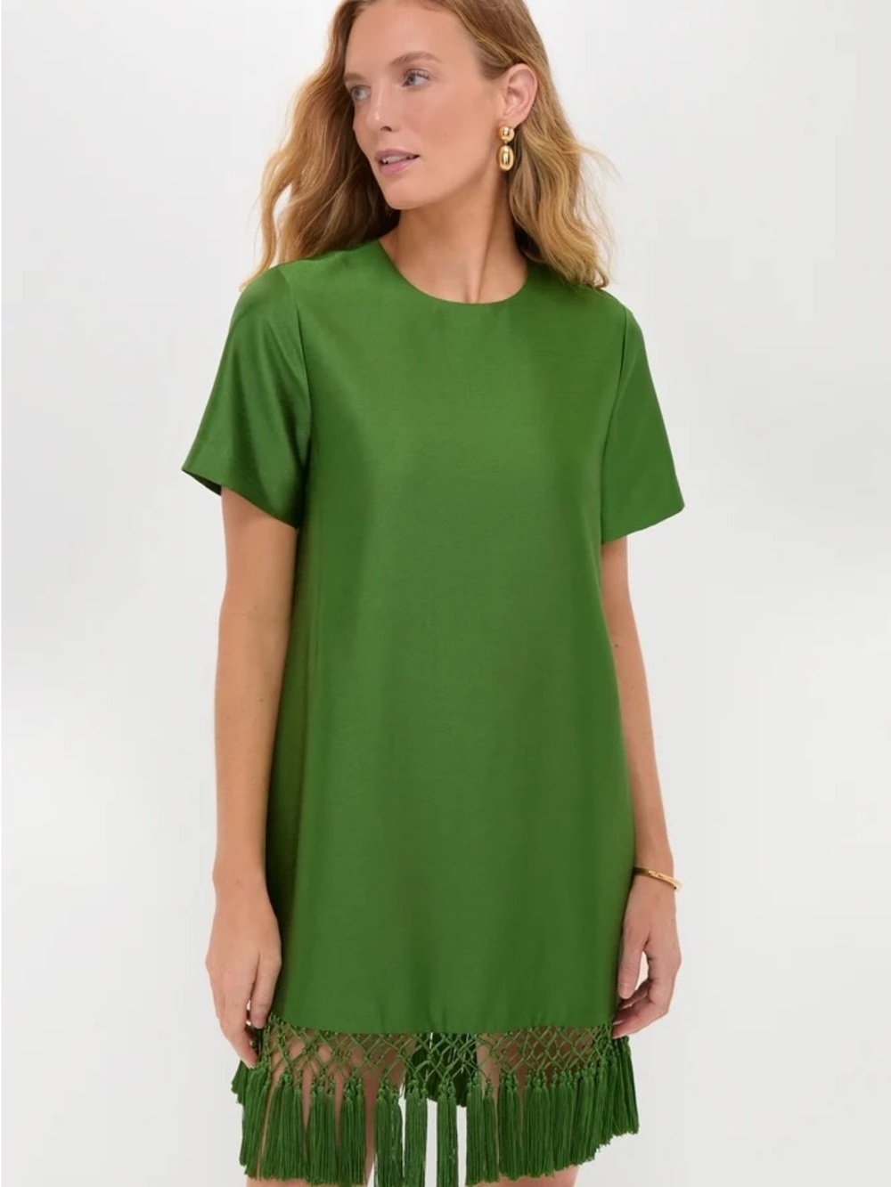 Tuckernuck Green Tassel Downing Dress